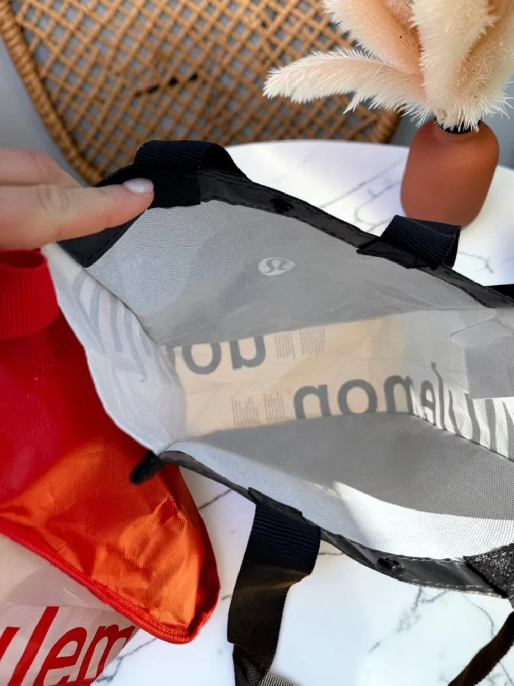 Lululemon Reusable Bag Bundle X2